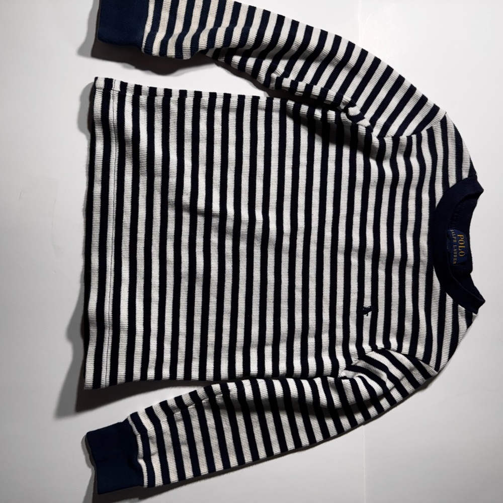 Polo by Ralph Lauren Navy Striped Men's Sweater